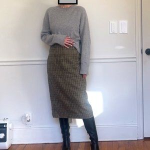 Ralph Lauren Wool Column Midi Skirt Size 4
